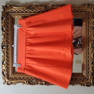 NEON ORANGE SKATER SKIRT SIZE LARGE
